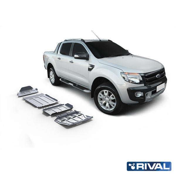 Skid Plates (Sets) Ford Ranger 2011-2015; 2015-2022; 2,2 l. / diesel; 2 l. / diesel